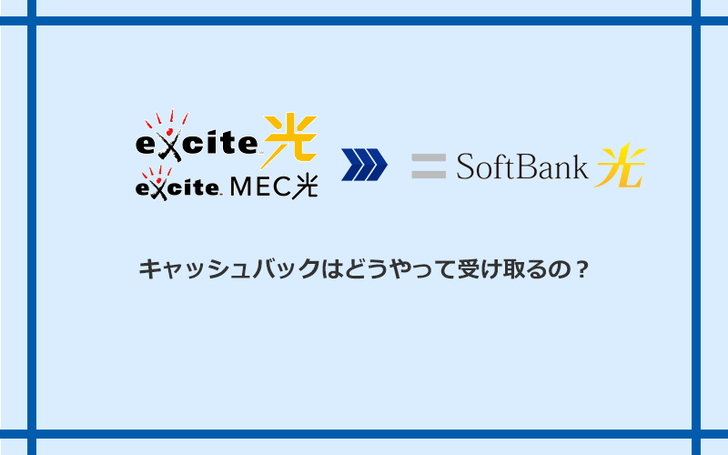 ソフトバンク光のキャッシュバックを受け取る方法