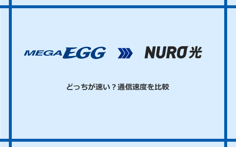 メガ・エッグとNURO光の速度を比較