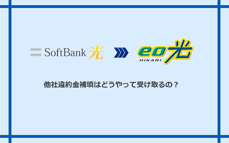 eo光の他社違約金補填を受け取る方法