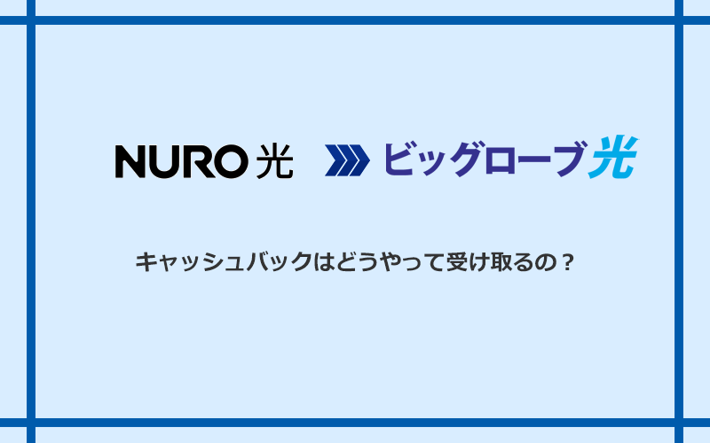 ビッグローブ光のキャッシュバックを受け取る方法