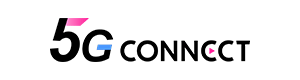 5G CONNECTのロゴ（白背景）