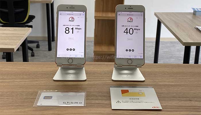 povoよりahamoの方が通信速度は速い