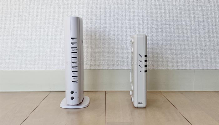 機器の確認（ONUと光BBユニット）
