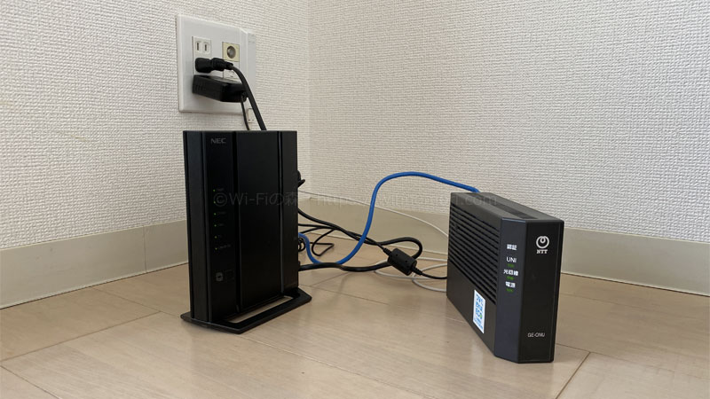 【インターネット設定方法】ONU＋無線LANルーター
