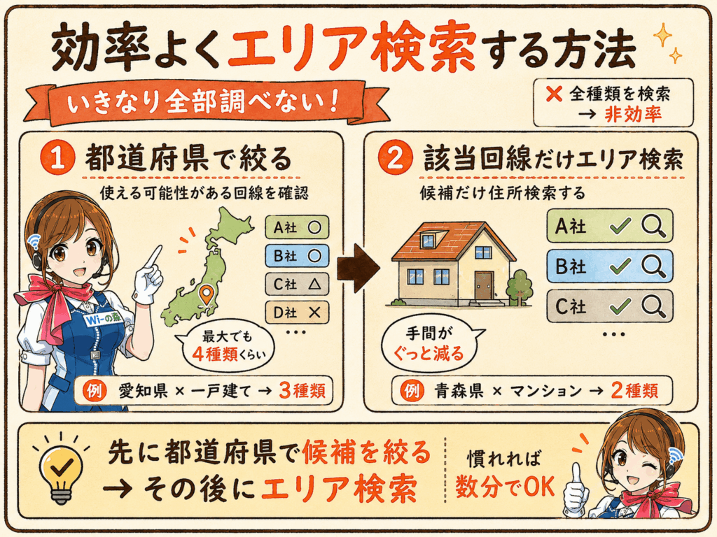 効率よくエリアをする方法