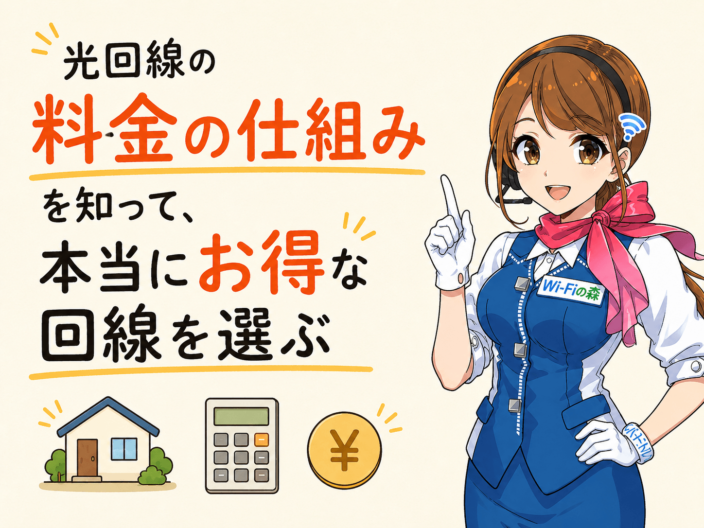 光回線の料金の仕組みを知って、本当にお得な回線を選ぶ