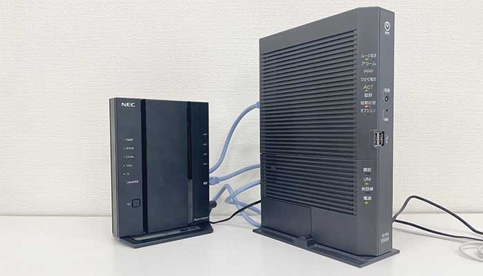 【1ギガ新規】無線ルーターの電源を入れた後（HGW）