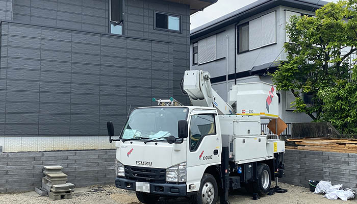 光回線の工事の様子
