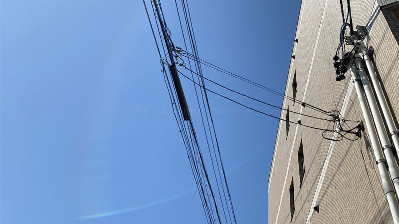 光回線をマンションに引き込んでいる