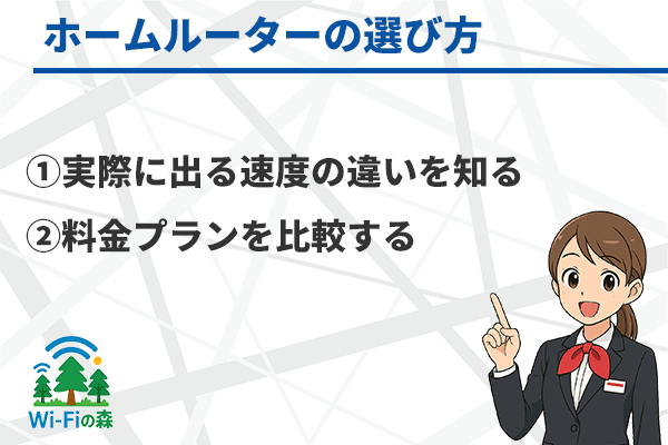 ホームルーターの選び方に関するアイキャッチ画像