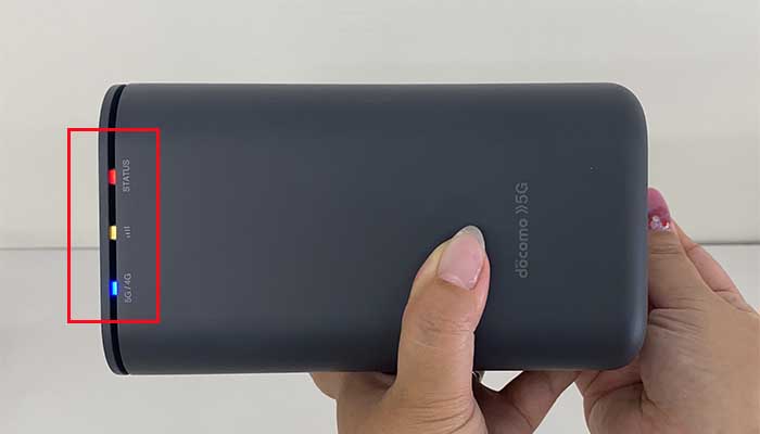 HR01のリセットボタンを押すと全てのランプが点灯する