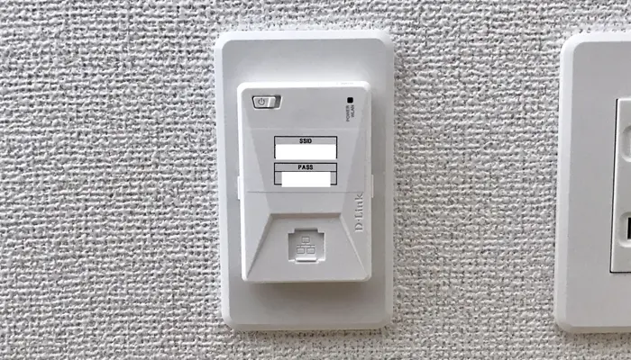 大東建託の埋め込み型インターネット（Wi-Fi）「D-Link」の写真