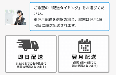 MUGEN WiFiの端末発送タイミング