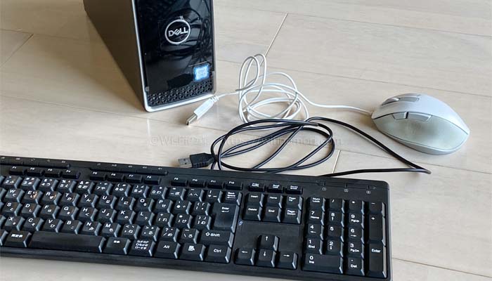 マウスとキーボードも外してみる
