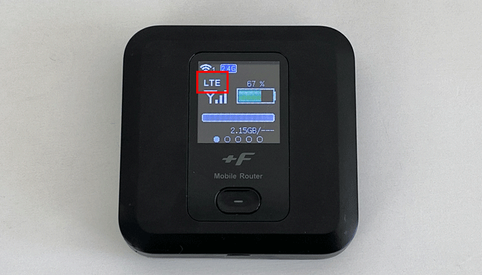 【FS030W】LTE表示