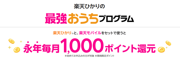 楽天ひかりの最強おうちプログラム