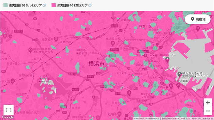 Rakuten Turboの対応エリア