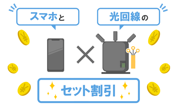 スマホと光回線のセット割引