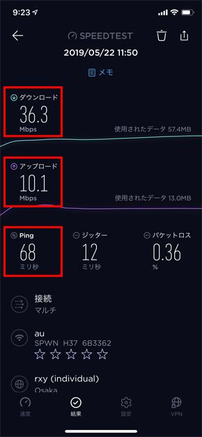 TryWiMAX速度測定4