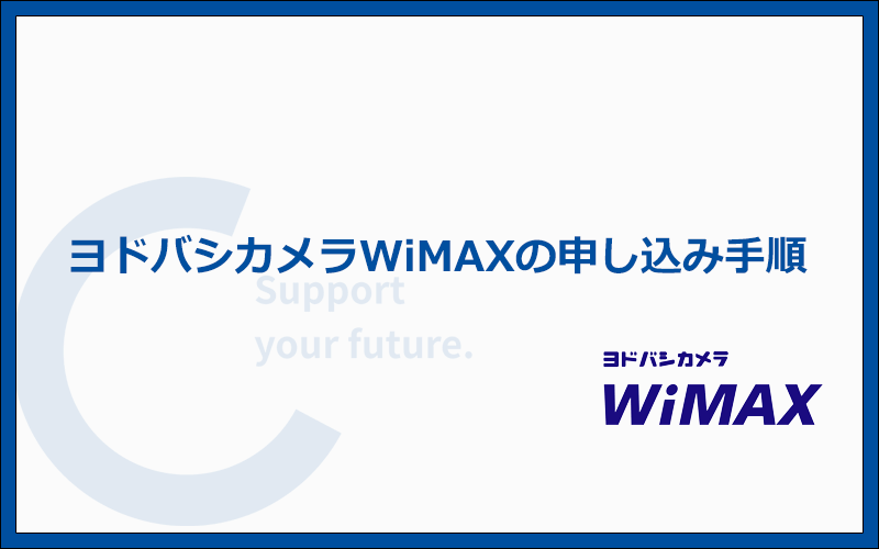 ヨドバシカメラWiMAXの申し込み方法を写真付きで解説！端末と契約者情報を入力するだけ